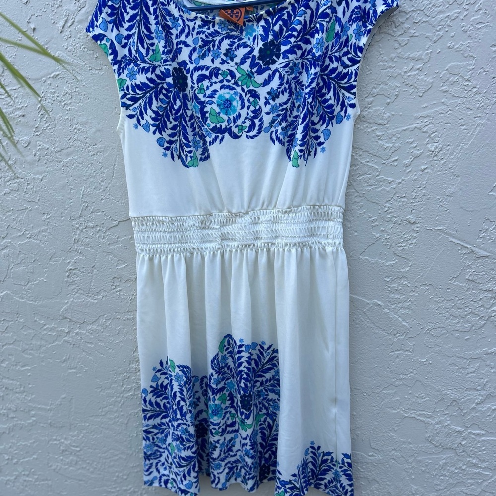 Tory Burch Cream Justina Cocktail Dress Size M